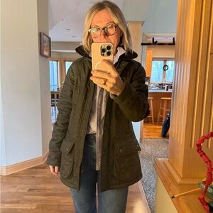 Barbour Quilted Jacket - dark green